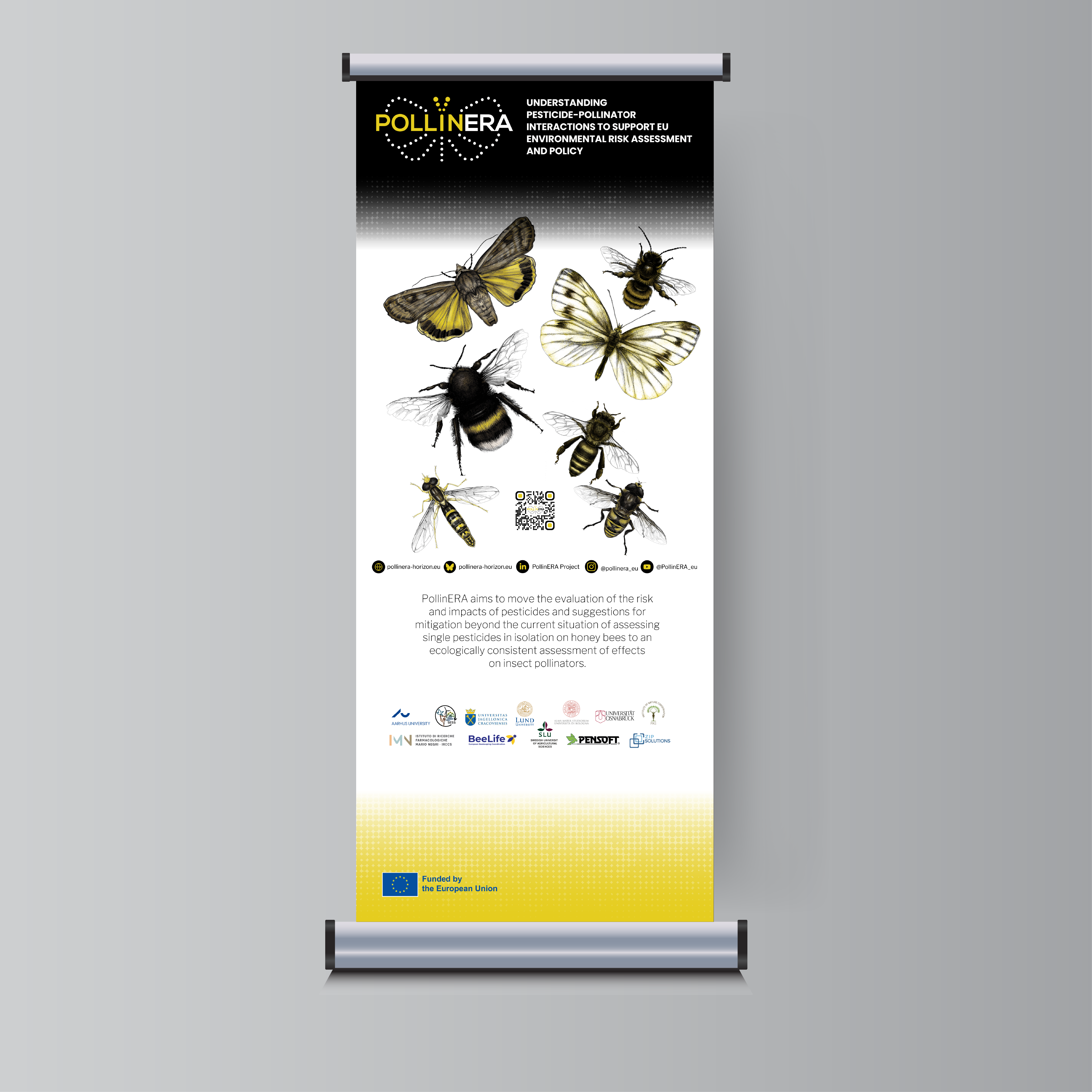 Roll-up banner project material